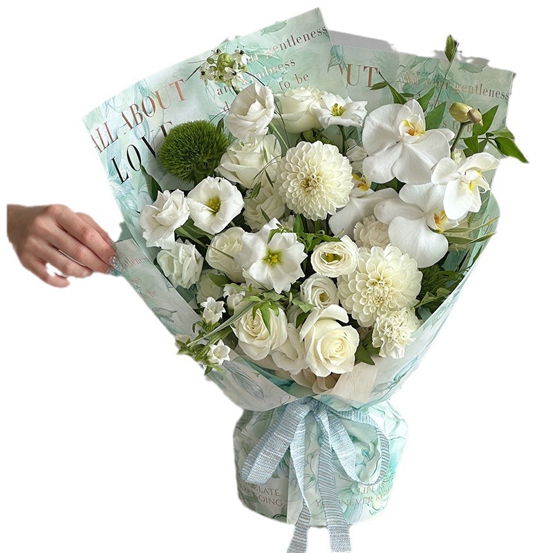 Rima bronceado papel de regalo ramo de moda de alta gama floristería floral papel de embalaje papel de embalaje de flores papel de embalaje de flores