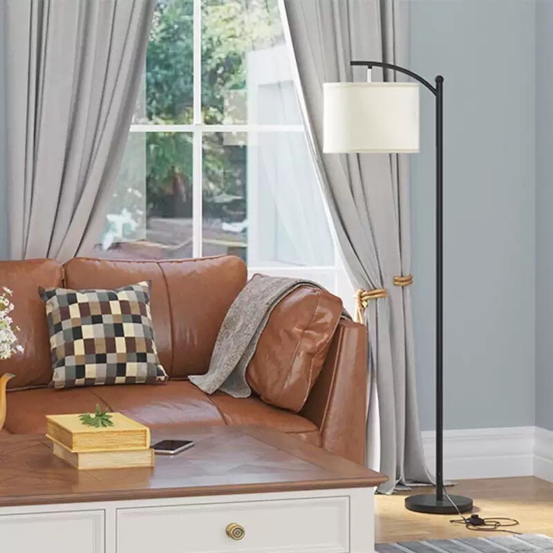 Cross-border Amazon floor lamp for bedroom bedside, Nordic modern minimalist creative study reading living room standing lamp