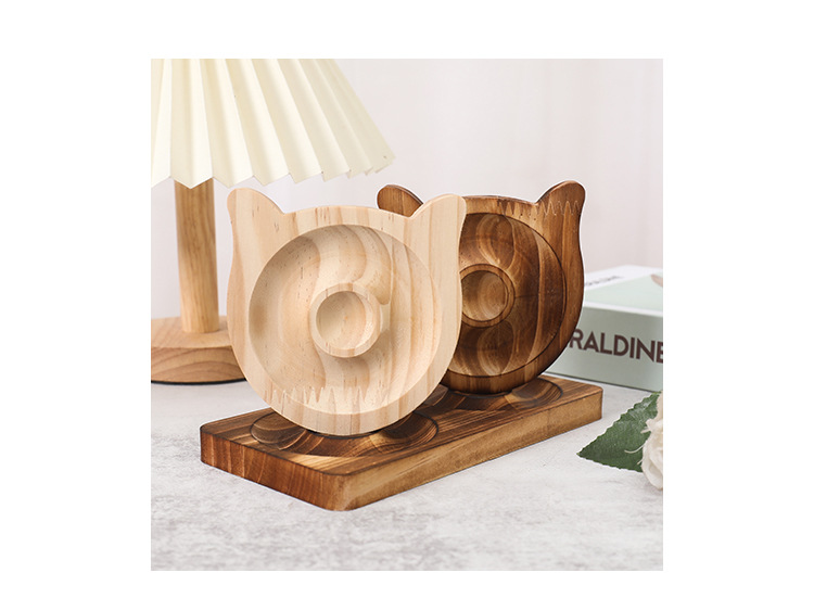 Simple Style Round Square Wood Jewelry Tray 1 Piece display picture 2