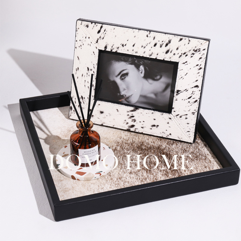 Modern Light Luxury Horsehair Picture Frame Model Room Home Hotel Living Room Tv Cabinet Bedroom Bedside Table Picture Frame