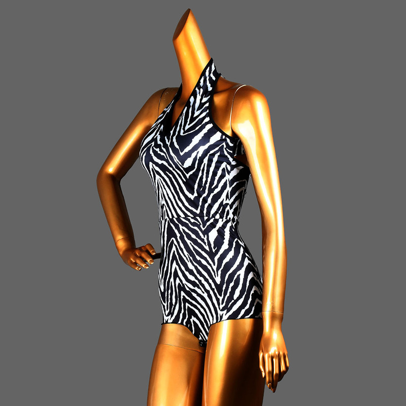 Zebra leaves printed Latin dance  bodysuits for female Women Girls latin dance dresses tops shirts sexy jumpsuits arts test suit backless shoulder 