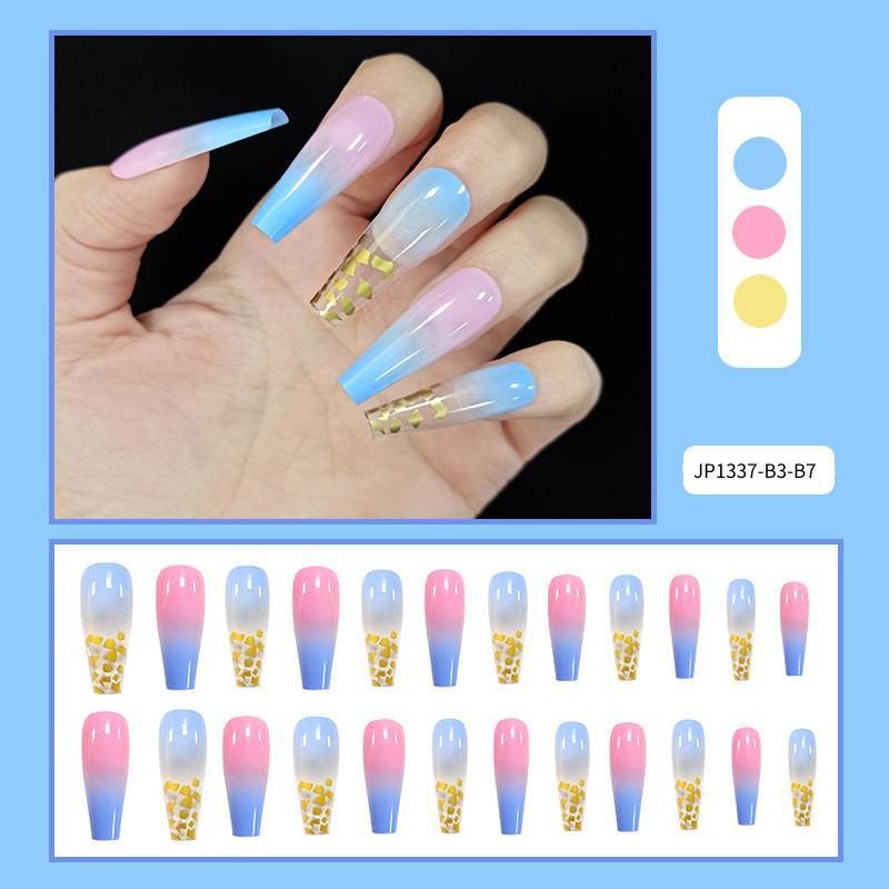 Promoción de tiempo limitado transfronteriza parches de uñas simples chicas calientes parches de uñas falsas al por mayor comercio exterior desgaste parches de uñas image 17