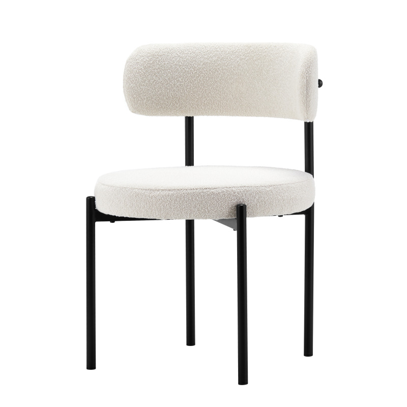 Exportaciones transfronterizas de lujo nórdico de alta calidad silla de comedor de tela sensacional de café silla de comedor casera