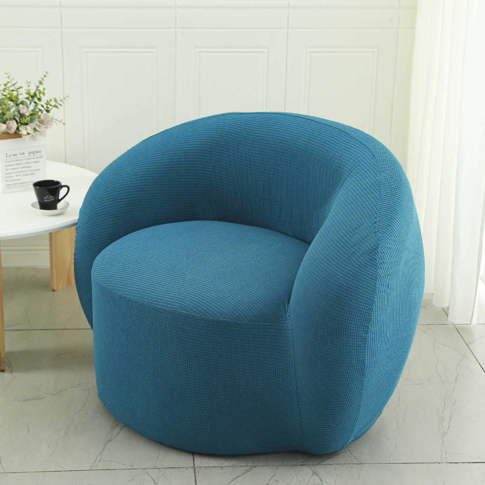 Cubierta de sofá y silla Cubierta de sofá de balcón de dormitorio individual de lana de cordero perezoso Cubierta de silla de sala de estar sencilla y cómoda