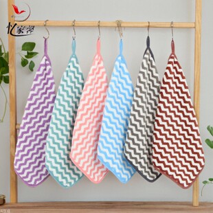 Children's small towel absorbent coral fleece square towel 30*30 kindergarten square handkerchief face towel baby saliva towel