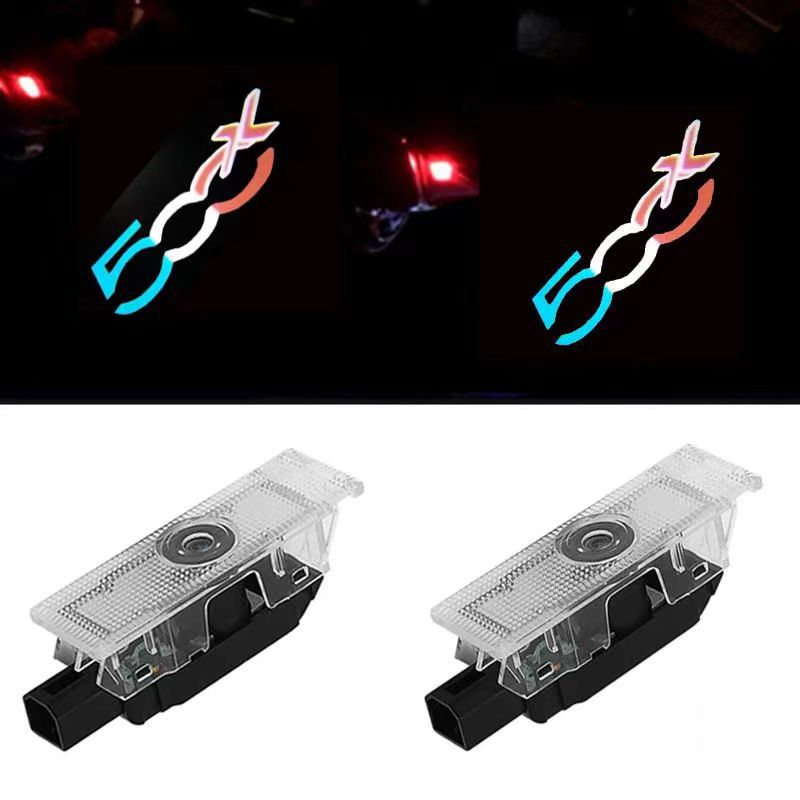 500L láser especial para Fiat 500X luces de bienvenida luces de proyección de decoración de puertas de suelo