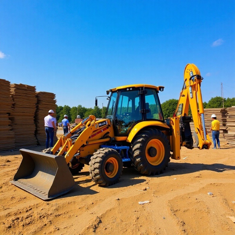 Originalmente importado JCB3CX cargador de pala multifuncional cucharón de tracción en cuatro ruedas dos extremos ocupado todo el terreno