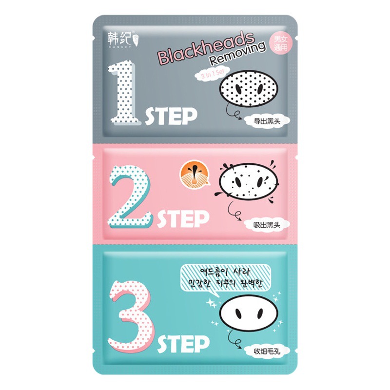 Han Ji Blackhead Removing Trilogy Tablets Cleans Pores and Refines Nasal Mask Nasal Patch Export Liquid t Zone Care Manufacturer