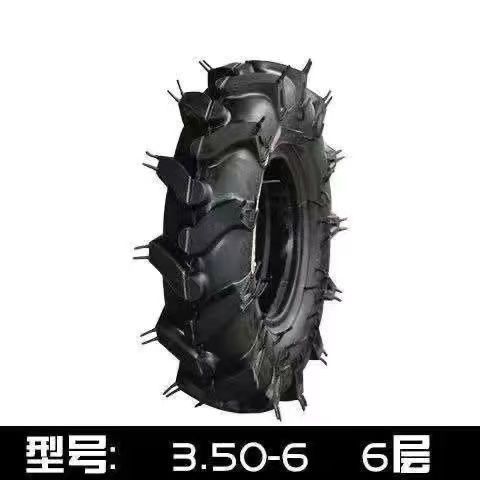 Mini tiller tire rotary tiller accessories agricultural vehicle inner and outer tire 350/350/4.00/400-6-8 thickened