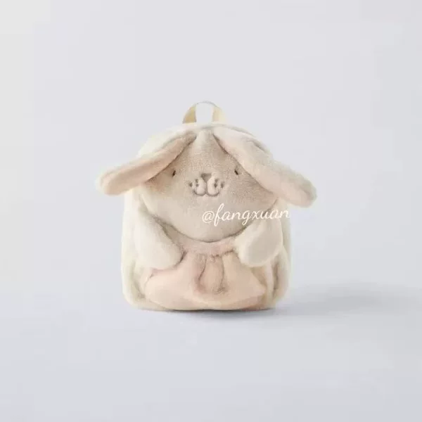 Cross-Border New Children's Bag, Little Girl's Bunny-Shaped Plush Backpack 1544 89