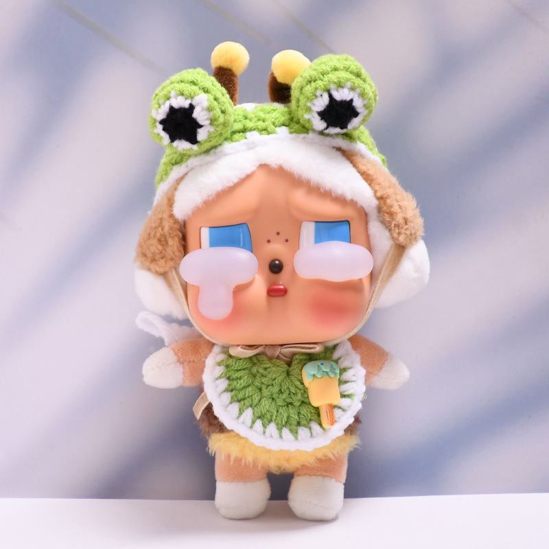 ただの子供服】泣く子供の涙の工場はゴムの顔の人形をごまかします。