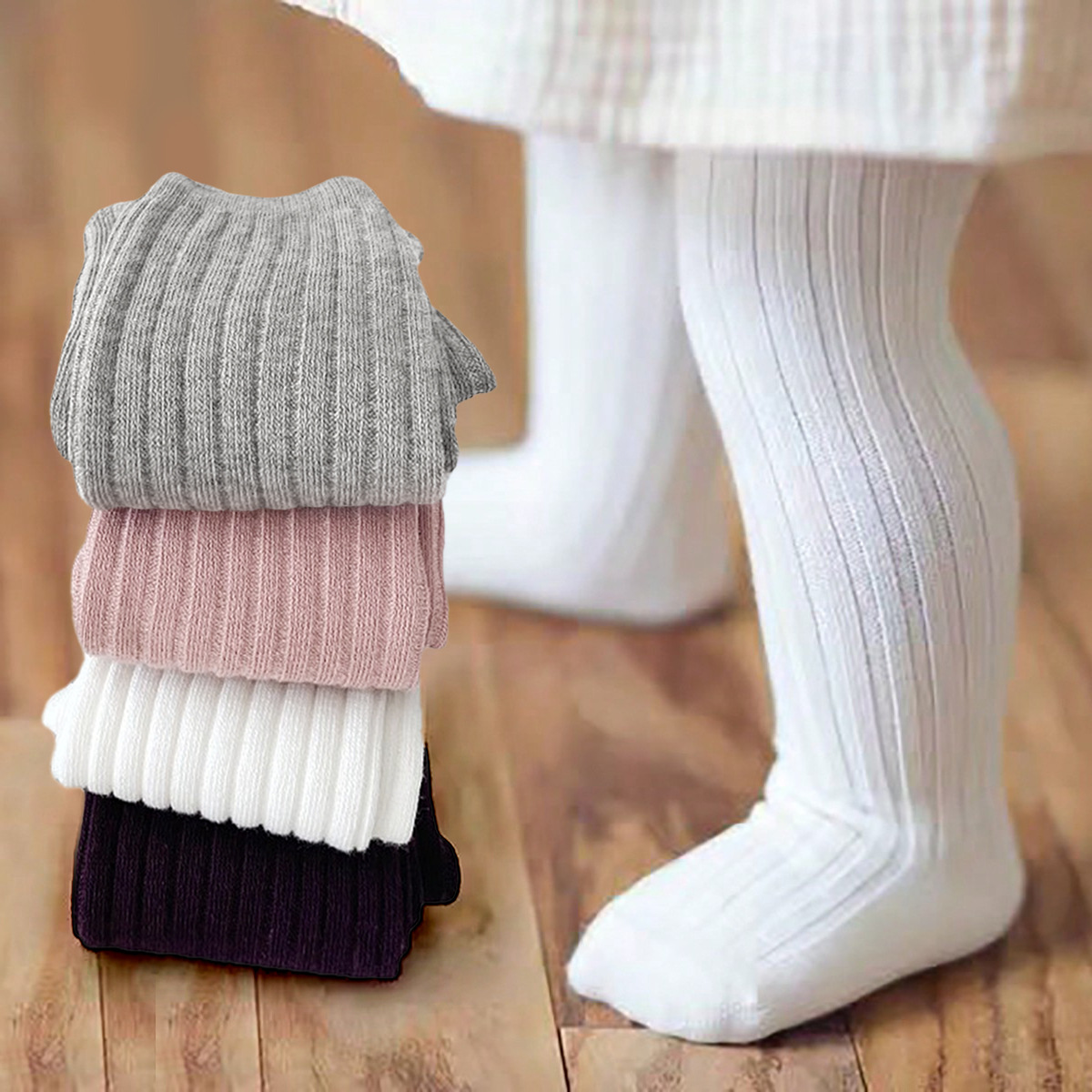 25春秋新款儿童连裤袜纯色女童裤袜宝宝袜裤袜子打底袜连体袜批发