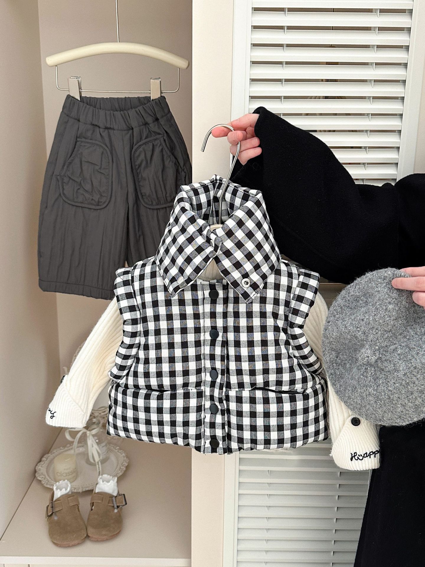 Ropa infantil coreana chaleco de algodón para bebés otoño y invierno de aire extranjero chica retrógrada grasa chaleco caliente universal