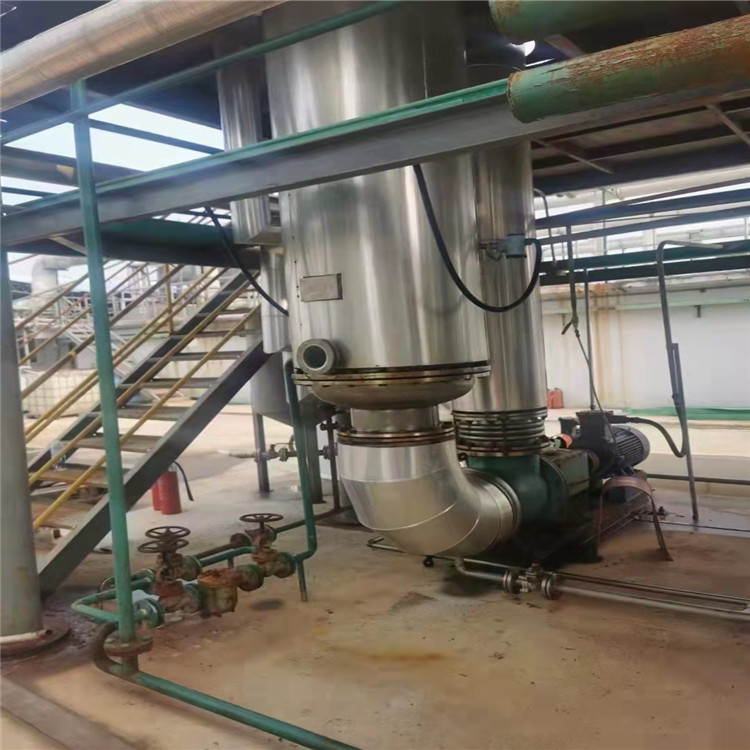 转让二手2000升三效浓缩蒸发器 钛材蒸发器 双效降膜蒸发器