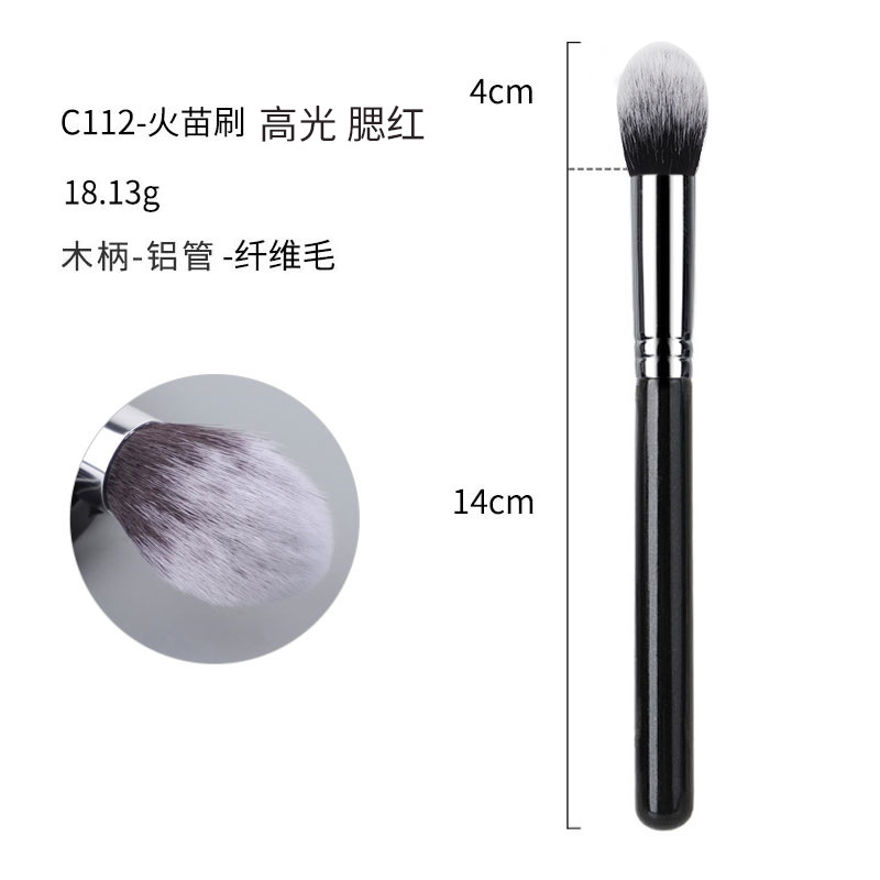 40 sets de cepillo de maquillaje negro y plateado cepillo de sombra de ojos de alta calidad cepillo de concelador cepillo de base cepillo de herramientas de maquillaje conjunto completo