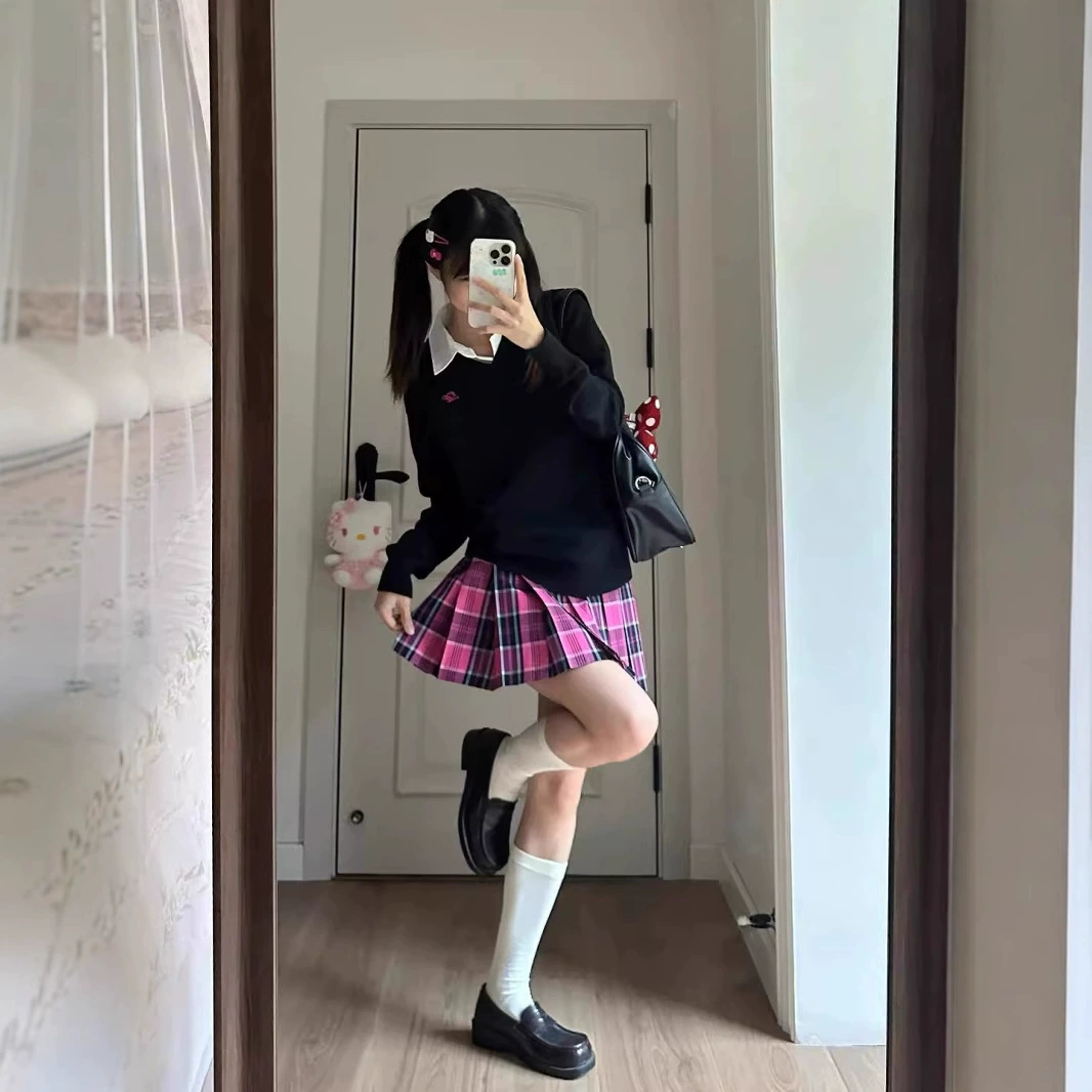 Xiaomei/оригинальная подлинная униформа JK плиссированная юбка