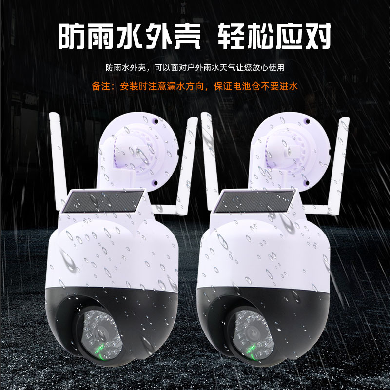 Manufacturer wholesale simulation camera model monitoring fake high-speed dome solar fake surveillance camera probe with light