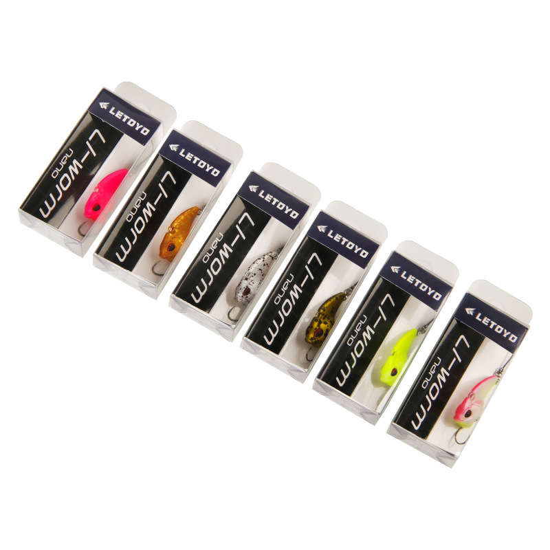 LETOYO sumergido VIB 28mm/2,3g Luya cebo duro solo gancho tiemble trucha cebo