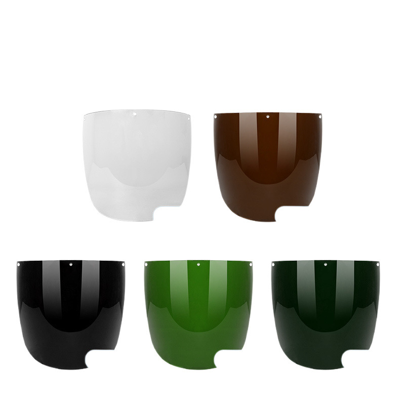 전기용접 보호커버 페이스 헤드 장착 용접기 페이스 실드 마스크 광택 처리 안티 스플래시 2중 보호 아르곤 아크 용접 캡 전체 보호