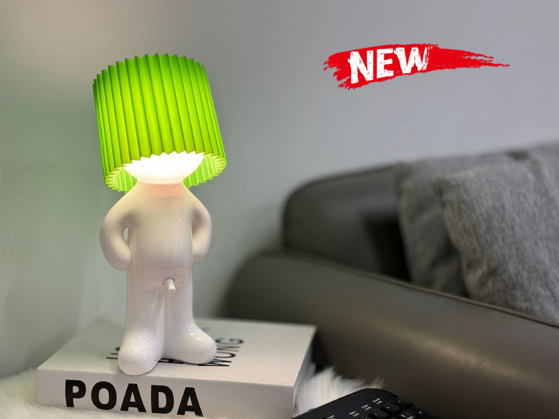 Shy Boy Night Light With Two-level Brightness Bedside Lamp_voghion.com