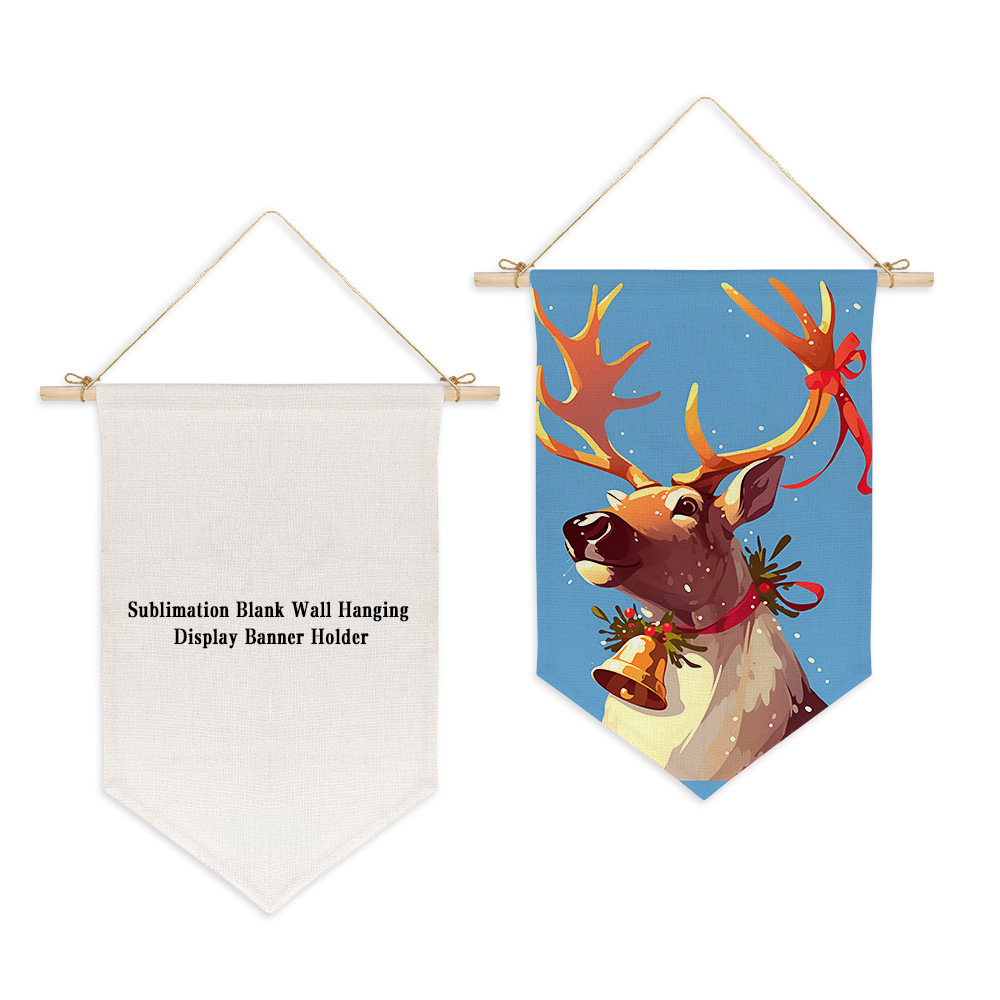 Nuevos productos de sublimación térmica decoración puerta de pared bandera al por mayor