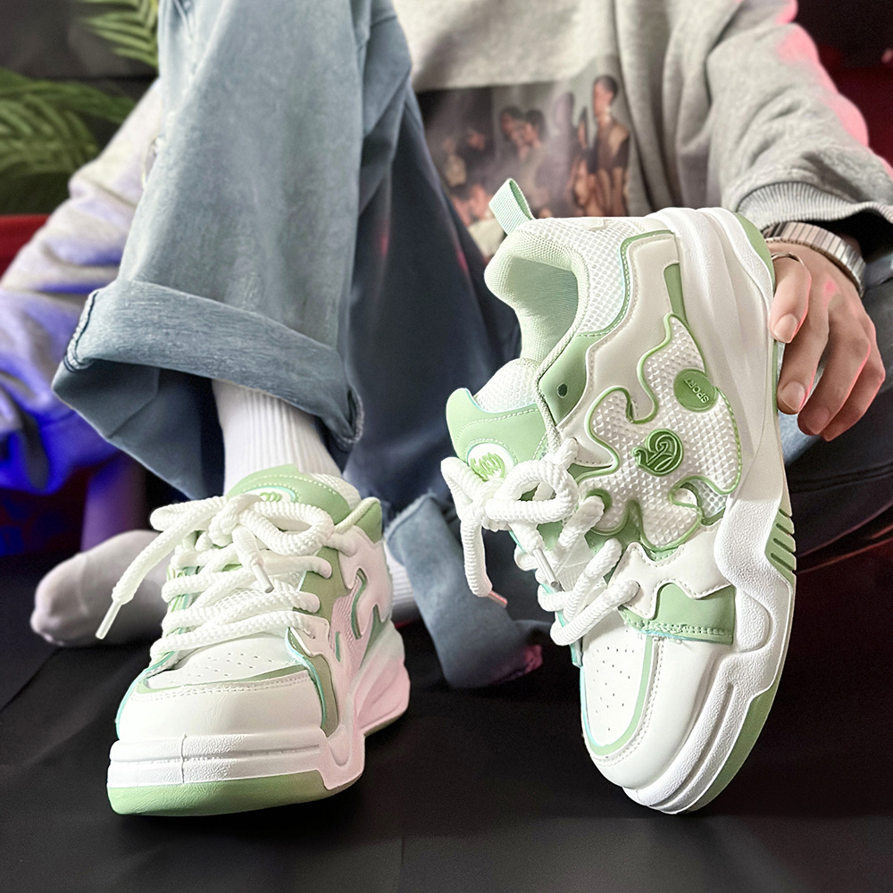 2024 nuevo diseño de nicho, marca de moda informal, estilo de transmisión en vivo, zapatos de patineta para hombres_voghion.com