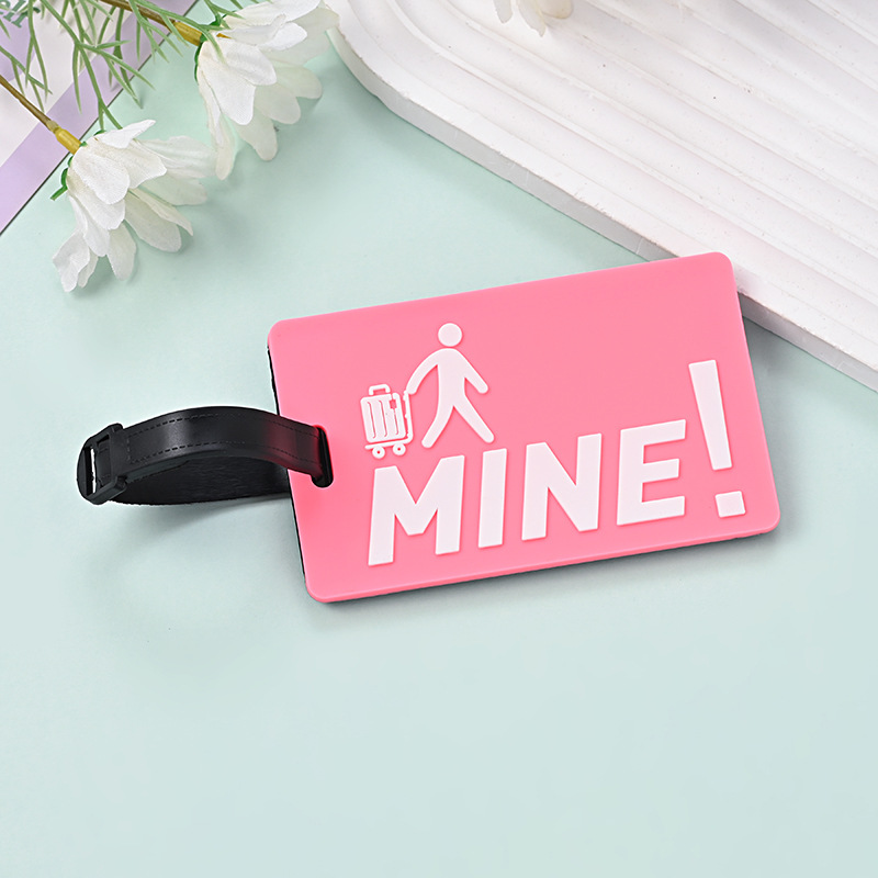 Soft Rubber Luggage Tags PVC Airplane Design English Luggage Labels Bag Accessories_voghion.com