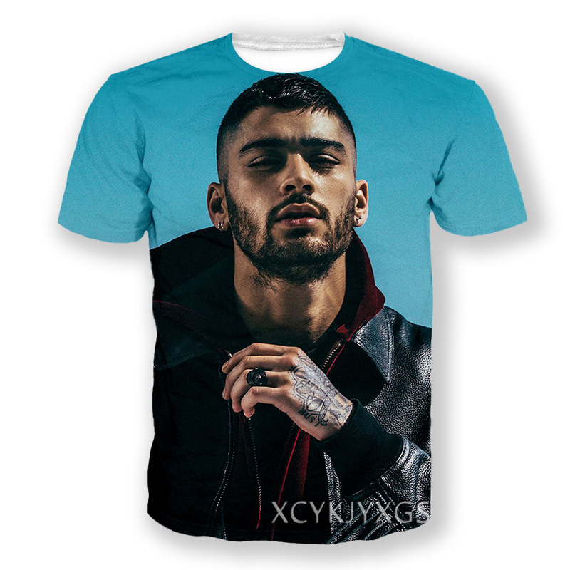 Zein Malik 3D Digital Printing Round Neck Short-Sleeved Youth Casual T-Shirt Wholesale Ice Silk Quick-Drying Zein Malik 3D Digital Printing Round Neck Short-Sleeved Youth Casual T-Shirt Wholesale Ice Silk Quick-Drying