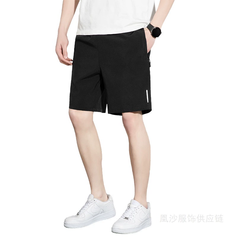 Silk thin shorts, quick dry basketball trousers for leisure, loose fit