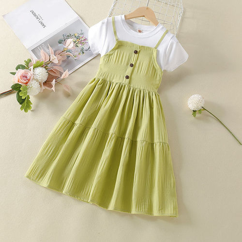 Little Girl Summer Dress 2024 New Style Trendy Girls' Summer Skirts Children Summer Dresses Princess Dresses for Girls