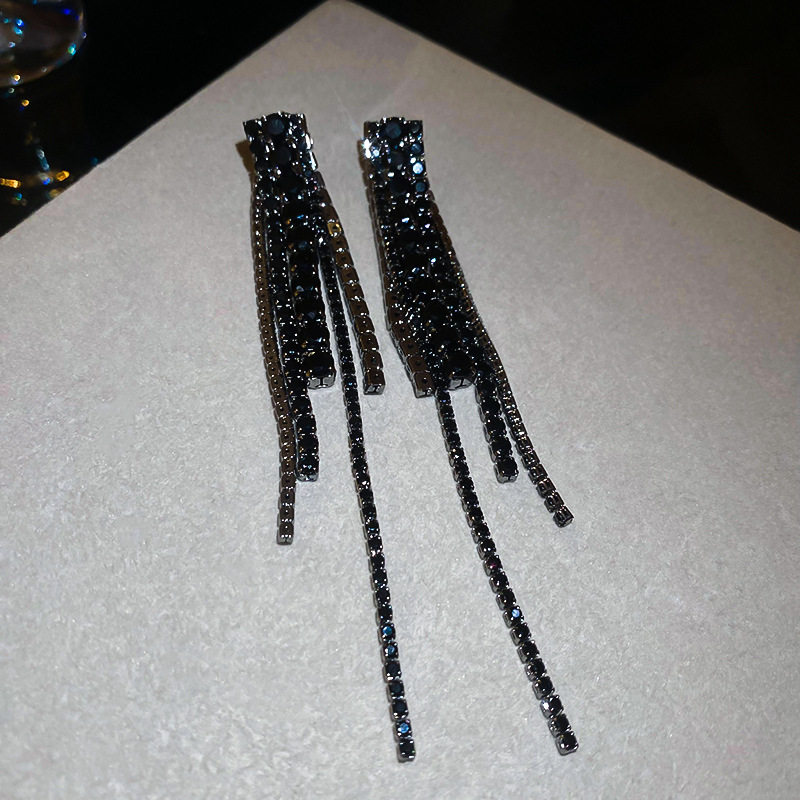 67# silver needle-black-square