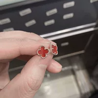 Серьги из натурального агата Мьянмы женские четырехлистные клеверные Цветочные НЕФРИТОВЫЕ СЕРЬГИ 925 серебряные серьги женские оптом