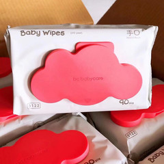 Factory Direct Supply BBC Red Cap Wet Wipes 90 Sheets * 4 Packs Baby Hand and Mouth Dedicated Wet Paper Tissue Babycare Wet Wipes 