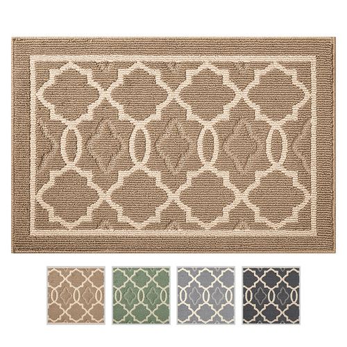 Cross-border polypropylene carpet Nordic home entrance mat door mat Household dust removal door mat non-slip water absorbent foot mat