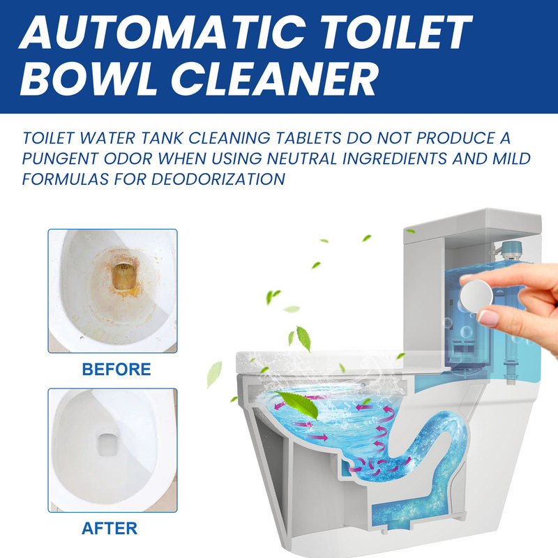 Jue-Fish トイレ掃除発泡タブレット トイレ掃除剤 臭い汚れを落とす香り付きトイレ掃除タブレット|undefined