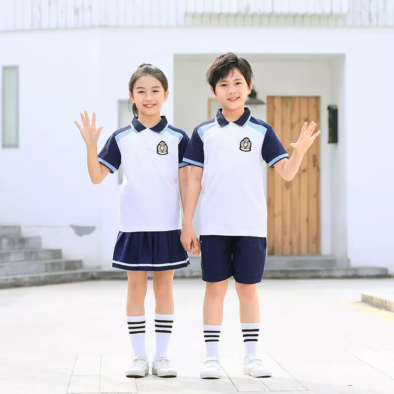 小学生校服夏装新款运动风一三五年级班服夏季幼儿园园服老师8305