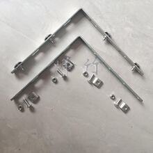 直角转弯加强条网格桥架弯头三通连接件钢网线槽连接卡扣