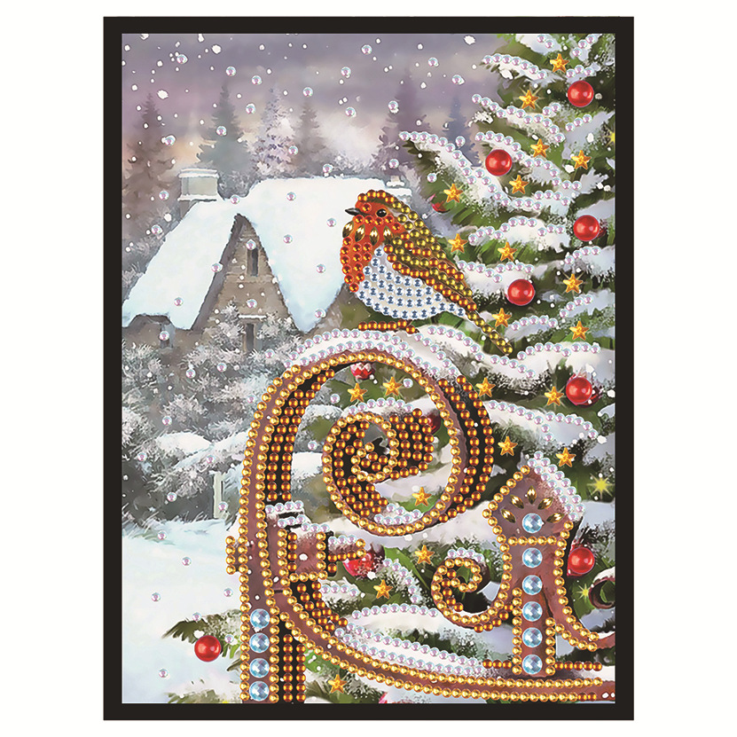 Transfronterizos nuevos dibujos de diamantes DIY hechos a mano unicornio dibujo de diamantes cuaderno dibujo de diamantes llenos de pintura de diamantes