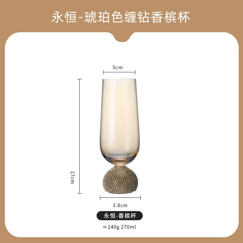 Cocktail crystal wineglass