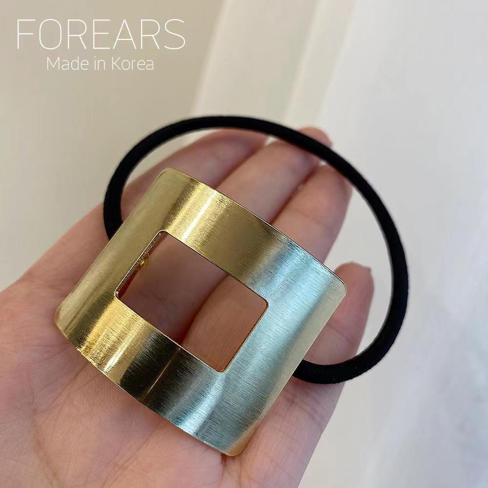 15g Weight Hair Tie Hair Accessories Type 1 Piece Quantity Holiday, Daily Occasion Iron Material Geometric, Solid Color Pattern Women's Gender Casual, Simple Style Style Women's Casual Simple Style Geometric Solid Color Iron Hair Tie 5