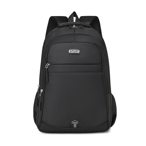 Cross-border business dual-shoulder bag simple large capacity backpack for men trendy laptop bag new school bag for boys junior high school students