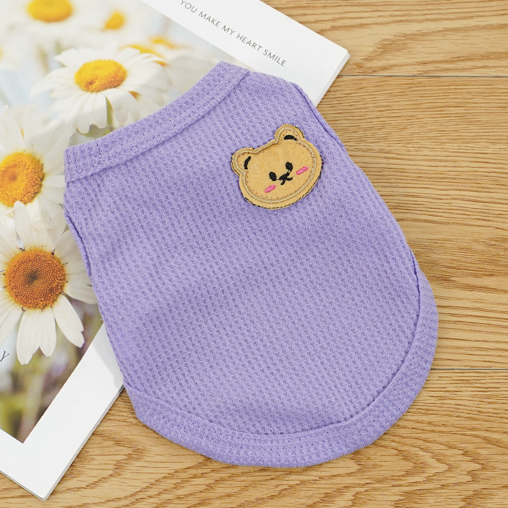 Ropa para perros, oso, chaleco para gatos de verano, Teddy, perros pequeños y medianos, gatos, ropa para perros, suministros de fábrica al por mayor