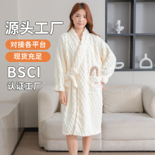 浴袍女吸水速干可穿浴巾加厚浴裙睡袍式浴衣2025新款秋冬长袖