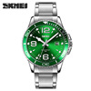 Men's green watch, steel belt, calendar, quartz watches, wholesale