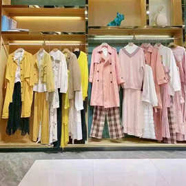 24秋金苑韩系学院休闲风连衣裙套装风衣外套石井尾货批发专柜撤柜