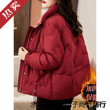 短款嘉兴平湖羽绒服2024年女款高级感新款舒适棉衣棉服女外套冬季