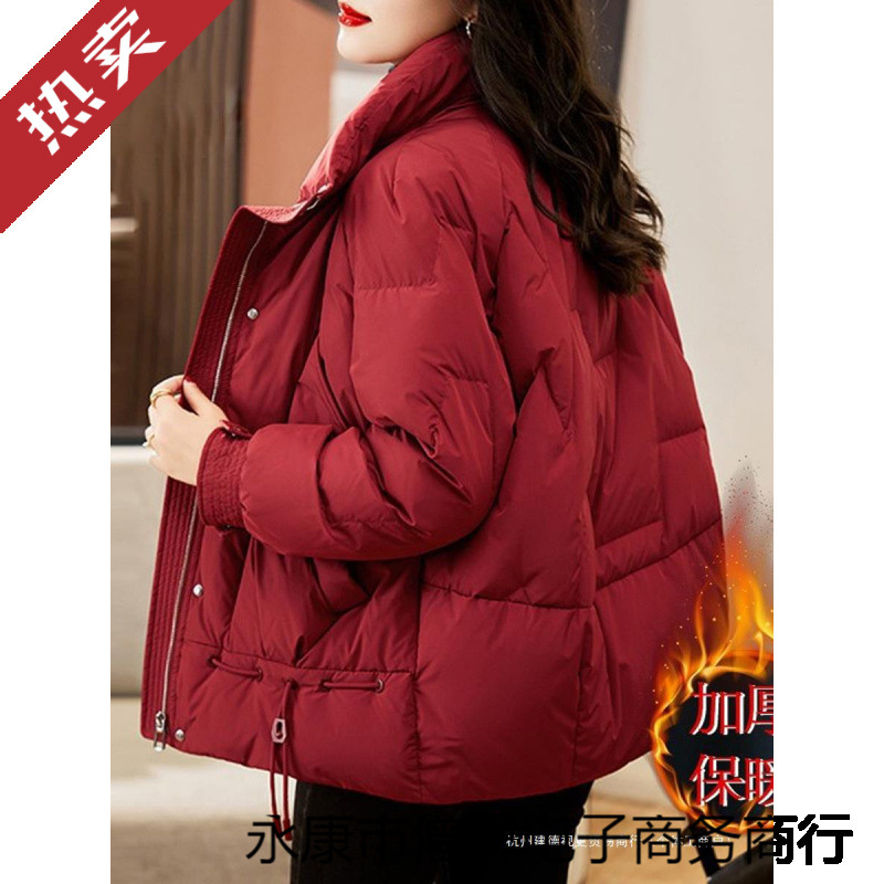 短款嘉兴平湖羽绒服2024年女款高级感新款舒适棉衣棉服女外套冬季