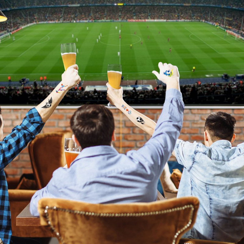 2021 New Children's Tattoo Stickers Carnival Football Fan Face Stickers Arm Temporary Tattoo Stickers Tatte18