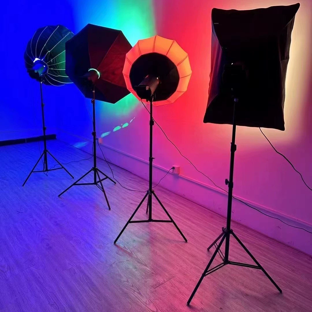 Новый 100W RGB/трехцветная светодиодная лампа для живой трансляции, профессиональная мягкая светильная абажур для комнаты прямого эфира, студийный заполняющий свет