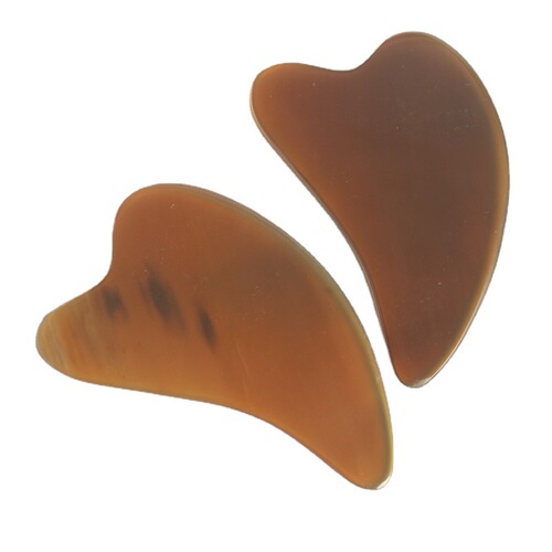 Natural horn scraping board, thickened dolphin piece, facial beauty device, massage acupoint dilator stick, manufacturer wholesale